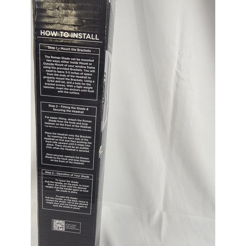 Eclipse Absolute Zero 35x64 Cordless Roman Window Shade 100% Blackout Roselle